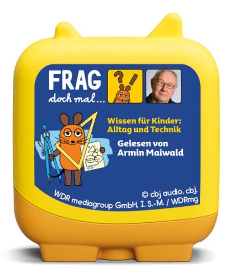 tonies 11001064 Frag doch mal ... die Maus! - Wissen für Kinder 72 min (Beige, Blau, Orange, Weiß, Gelb)