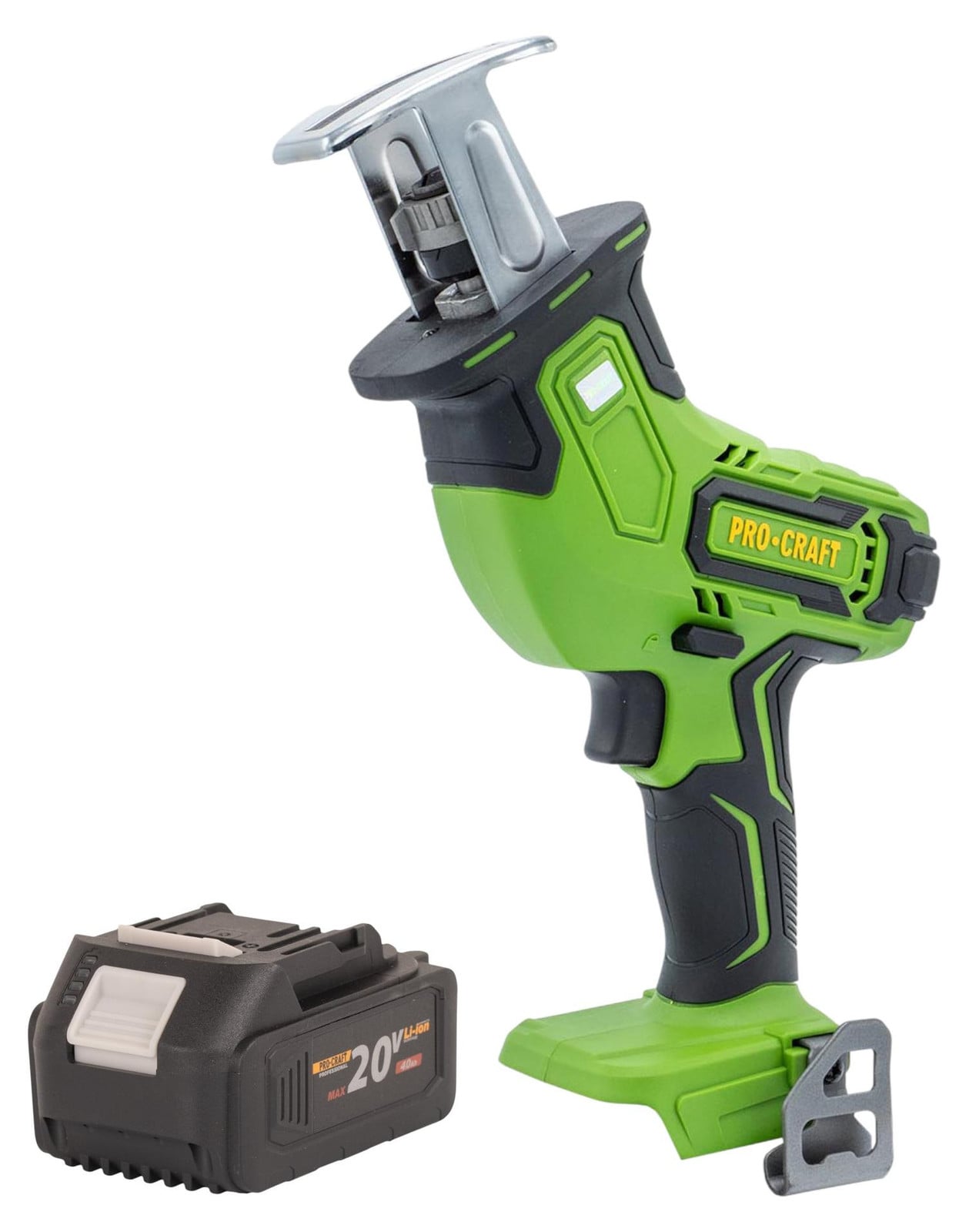 Procraft PSS30bb accu-reciprozaag 20 V borstelloos met 1x 4,0 Ah accu
