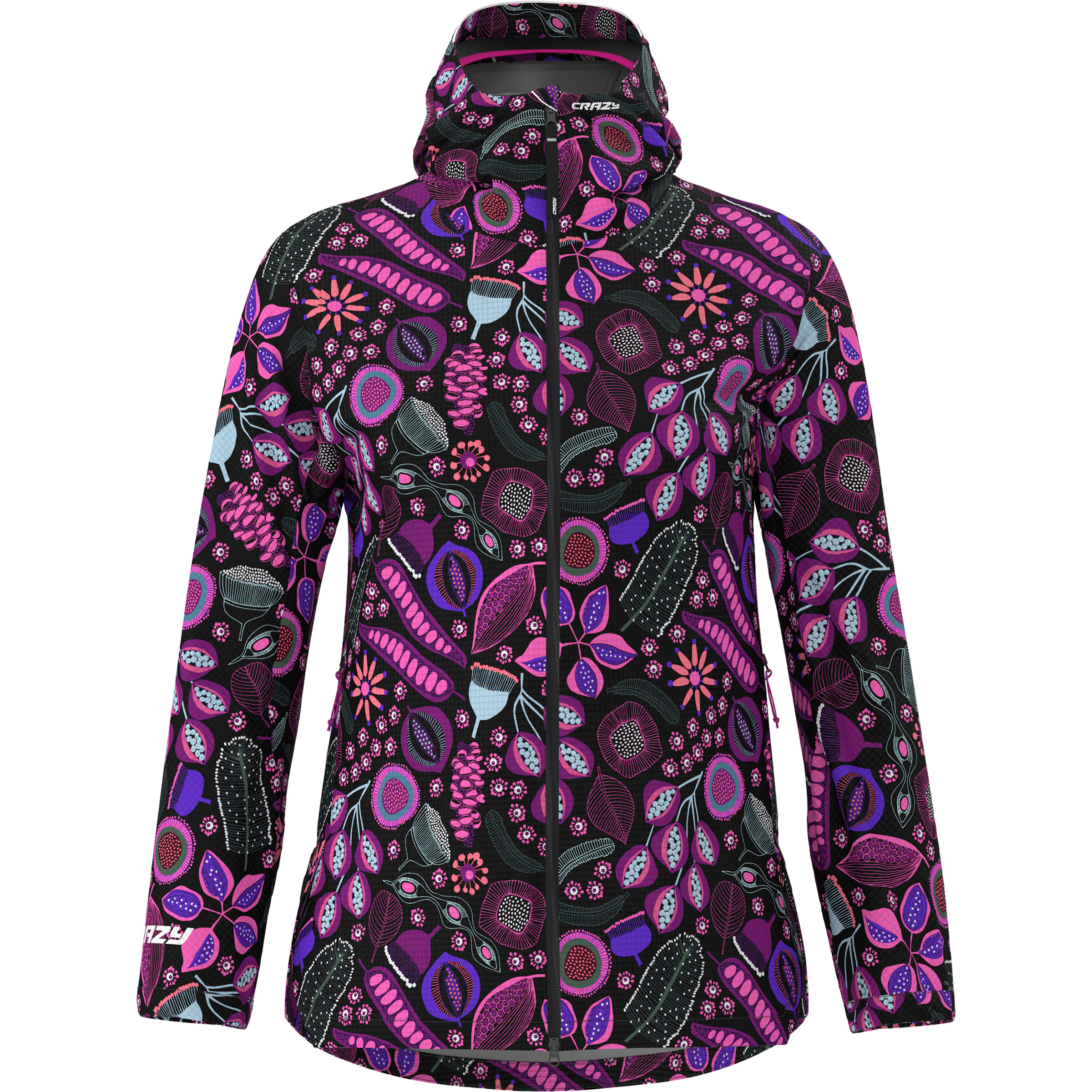 Crazy Wonder Magic Shell Damen Regenjacke lila Größe L Trekking Wasserdicht Wasserabweisend