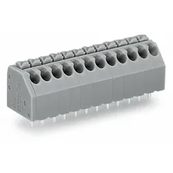 Wago 250-123 Leiterplattenklemme,Drücker,1,5 mm2,grau 250123  - 10 Stück