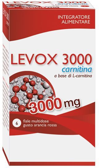 AQUA VIVA Srl Levox 3000 Carnitina, 6 Fiale da 25 ml