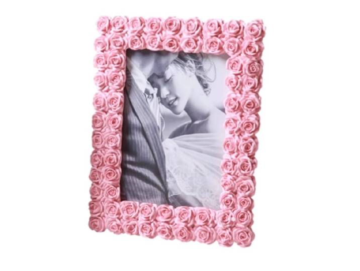 Cadre photo en résine de pétale de rose de style nordique