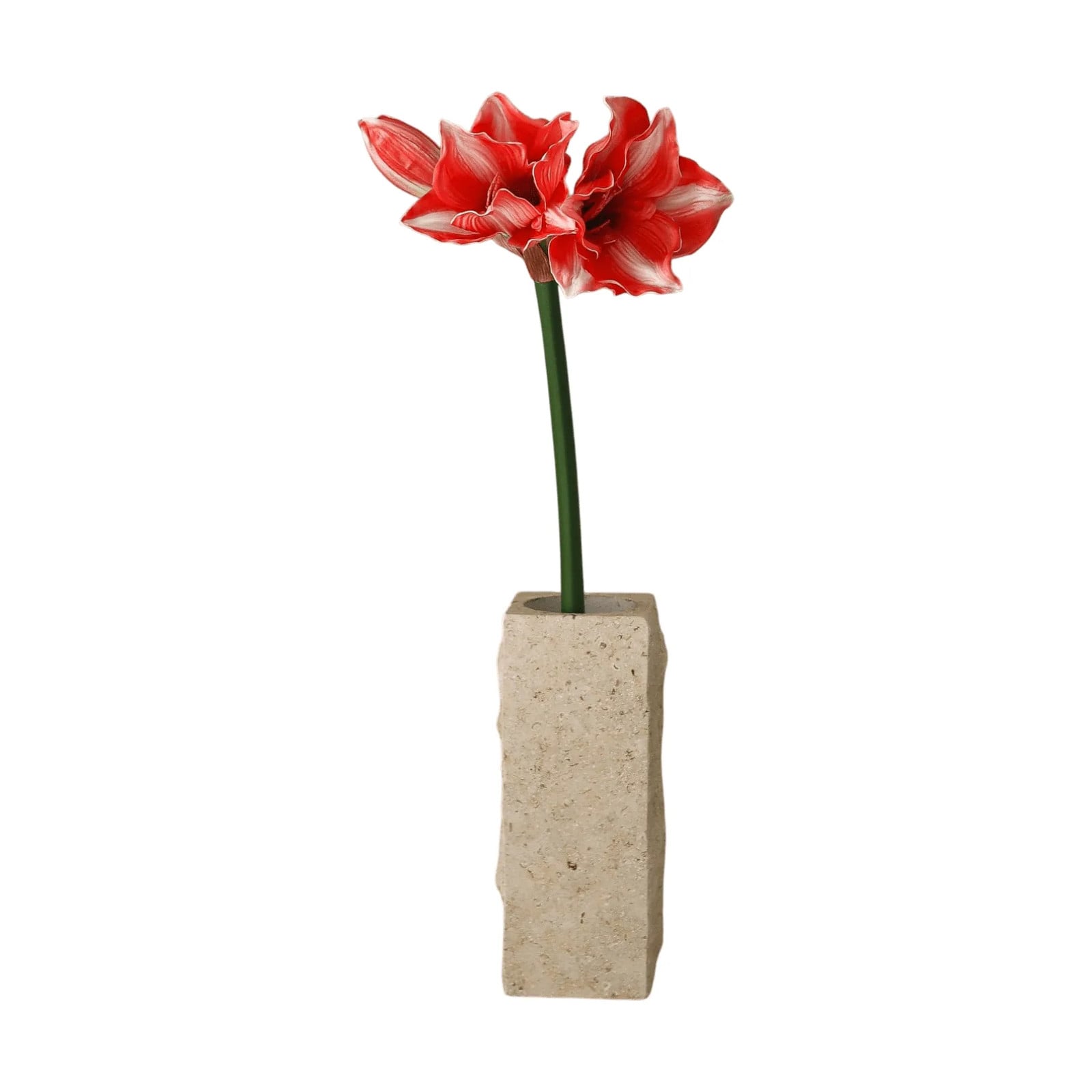 Botané Amaryllis kunstbloem Donkerrood, 72 cm