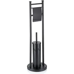 Toilettengarnitur SWING (DH 22x77,50 cm) - schwarz - DH 22x77,50 cm