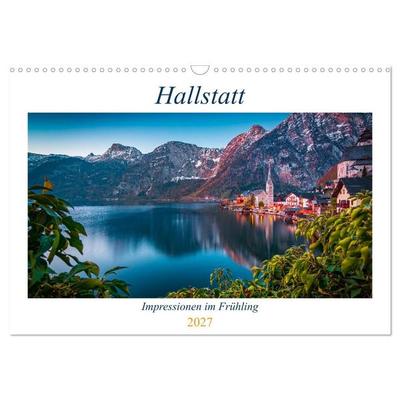 Hallstatt - Impressionen im Frühling (Wandkalender 2027 DIN A3 quer), CALVENDO Monatskalender