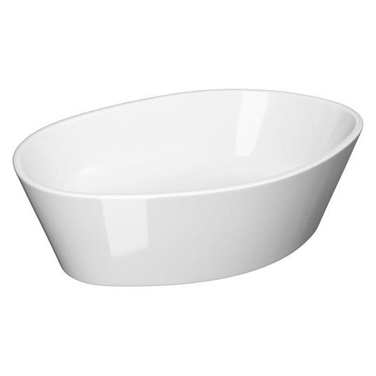 Cersanit Umywalka nablatowa City 50 owalna z korkiem ceramicznym (K35-046-ECO) (350 mm, 525 mm) (K35-046)