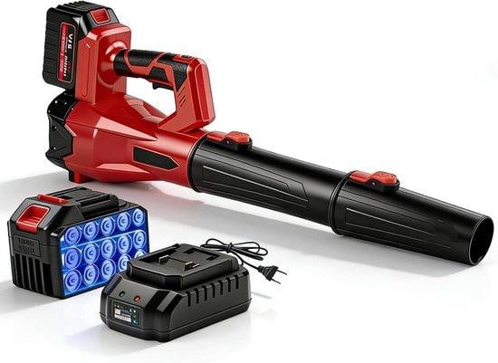 Candeon Elektrische Accu Bladblazer met 6 instelbare snelheden - Zwart