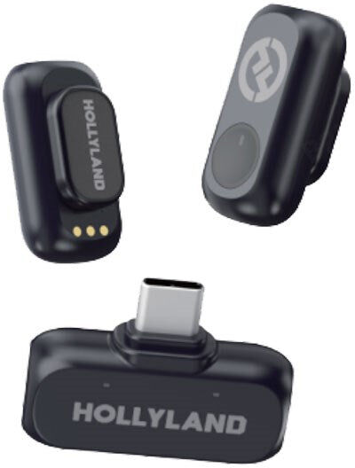 Hollyland LARK A1 Mini Trådløs Mikrofon Sæt m. 1 x USB-C RX - Sort
