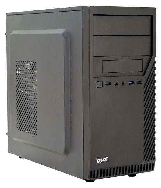 Iggual PSIGG3 Tower PC Behuizing, Zwart, ATX, SECC, Geschikt voor thuis en kantoor
