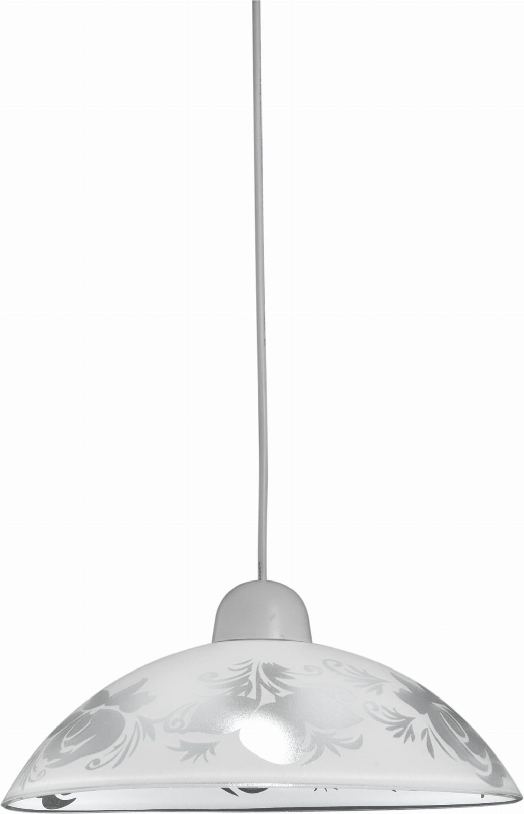 Milagro witte hanglamp met koepelvorm