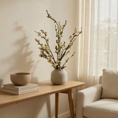 Creative Labs Cherry Blossom Stems in Fiberstone Pot