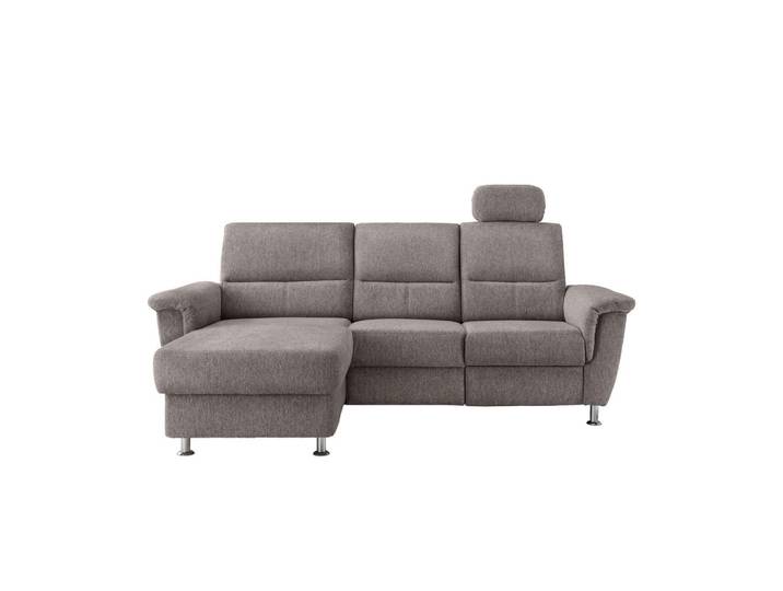 Livetastic Ecksofa, Graubraun, Metall, Uni, L-Form, 231x165 cm, Rücken echt, USB-Anschluss, Herz-Waage-Funktion, USB-C-Anschluss, Wohnzimmer, Sofas & Couches, Wohnlandschaften, Ecksofas