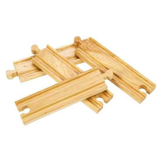 Bigjigs Rail Medium Gerade Schienen 16cm 4Stk / ab 3 Jahren (BJT101)