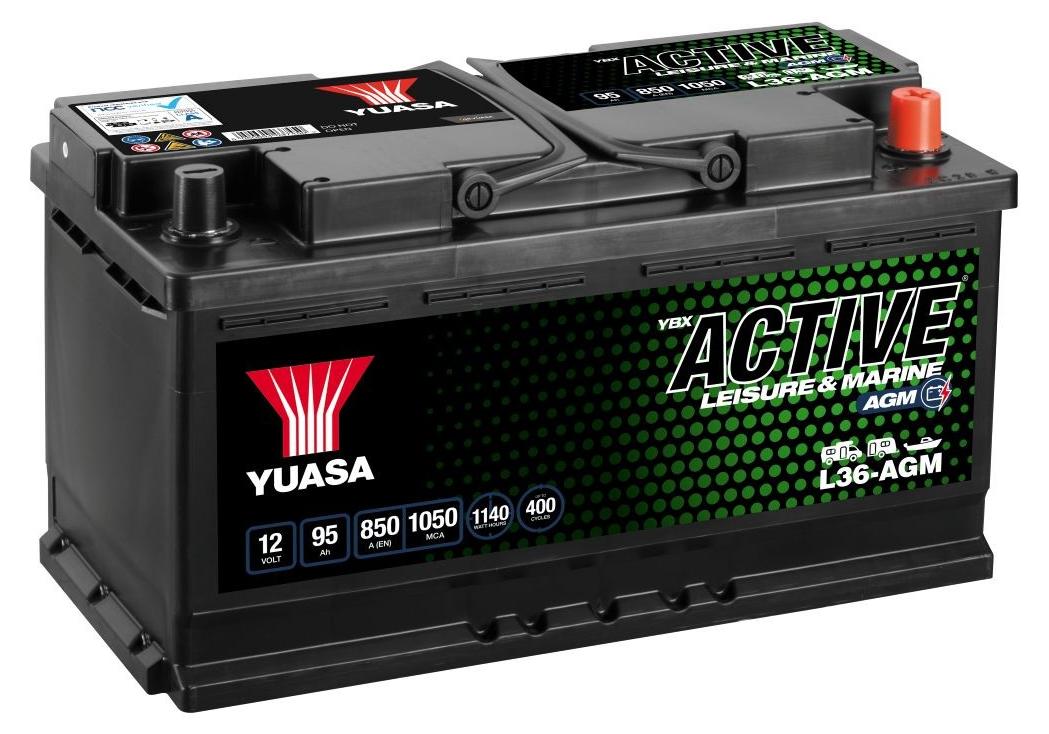 YUASA LEISURE Starterbatterie 12V 95Ah 850A/EN für Auto LKW Batterie