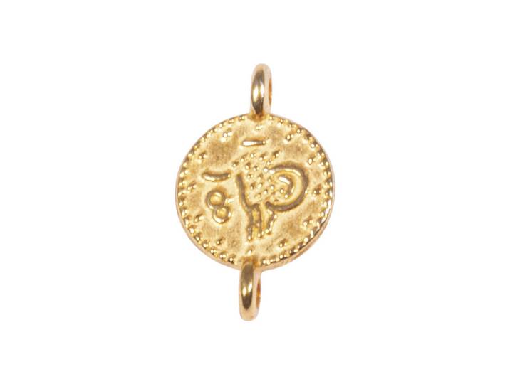 Rayher Metall-Mini-Anhänger Münze ⌀ 7 mm 4 Stück