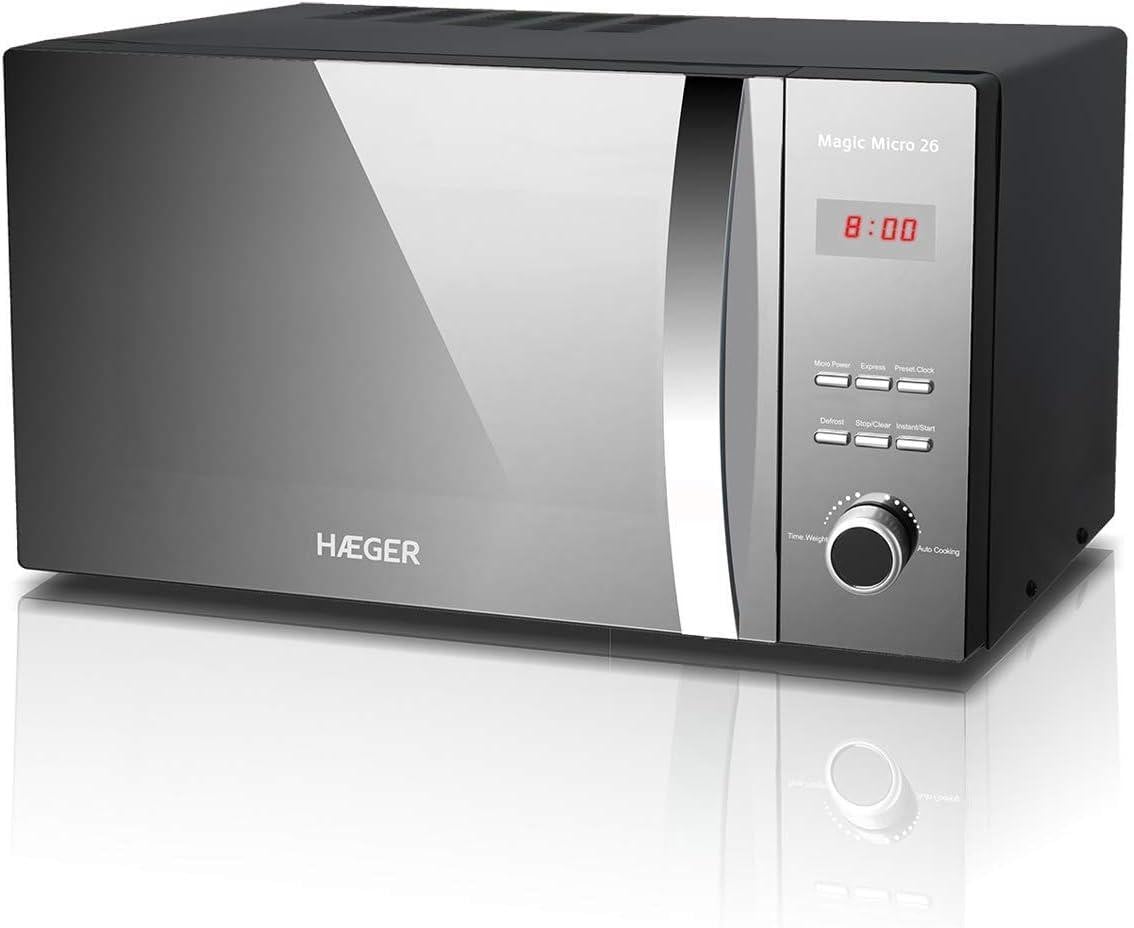 Selius Vrijstaande magnetron met 26 liter inhoud, 800 watt vermogen en 5 standen