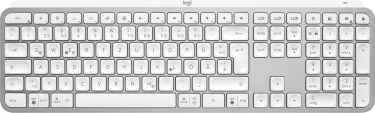 Logitech MX Keys S Toetsenbord met achtergrondverlichting lichtgrijs