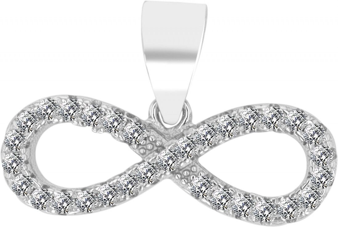 Kettenanhänger ADELIA´S "zeitloser Unendlichkeitszeichen Anhänger aus 925 Sterling Silber", silber, Schmuckanhänger, Damen, Silber 925 (Sterlingsilber), Kettenanhänger