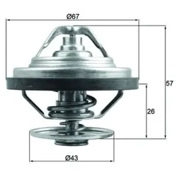 Thermostat Kühlmittel MAHLE TX 158 83