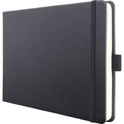 Sigel CO201 Notizbuch Conceptum Hardcover DIN A5 quer blanko Schwarz 66 Blatt Mikroperforation
