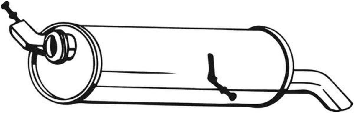 Bosal Silenziatore posteriore 190-141