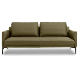 Segmüller Werkstätten Sofa Silenzio02 Leder Grün Olive