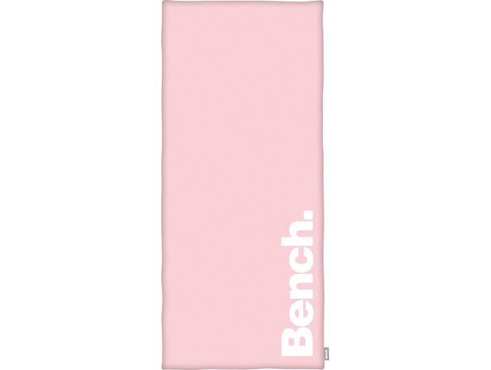 Strandtuch BENCH. Bench , rosa, B:80cm L:180cm, Velours, Obermaterial: 100% Baumwolle, Handtücher, Strandtuch, mit dekorativem Bench Schriftzug
