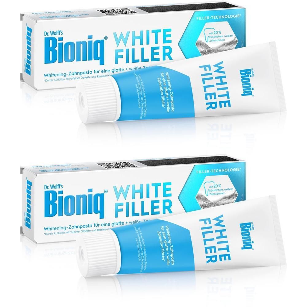 Bioniq White Filler Zahnpasta 2x 2x75 ml Zahncreme