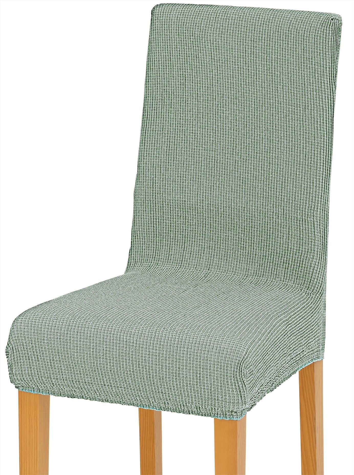 Stuhlhusse Gr. 1, grün, Blacklist, 60% Polyester, 35% Baumwolle, 5% Elasthan, Hussen, Stuhlhusse grün Blacklist