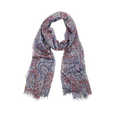 Modeschal "Paisley", Damen, rot (bordeaux), Viskose, COLLEZIONE ALESSANDRO, gemustert, Basic, Modetücher, aus angenehm weichem Material