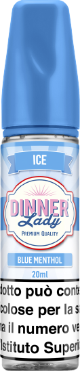 Dinner Lady Blue Menthol Liquido Shot 20ml Frutti Di Bosco Mentolo