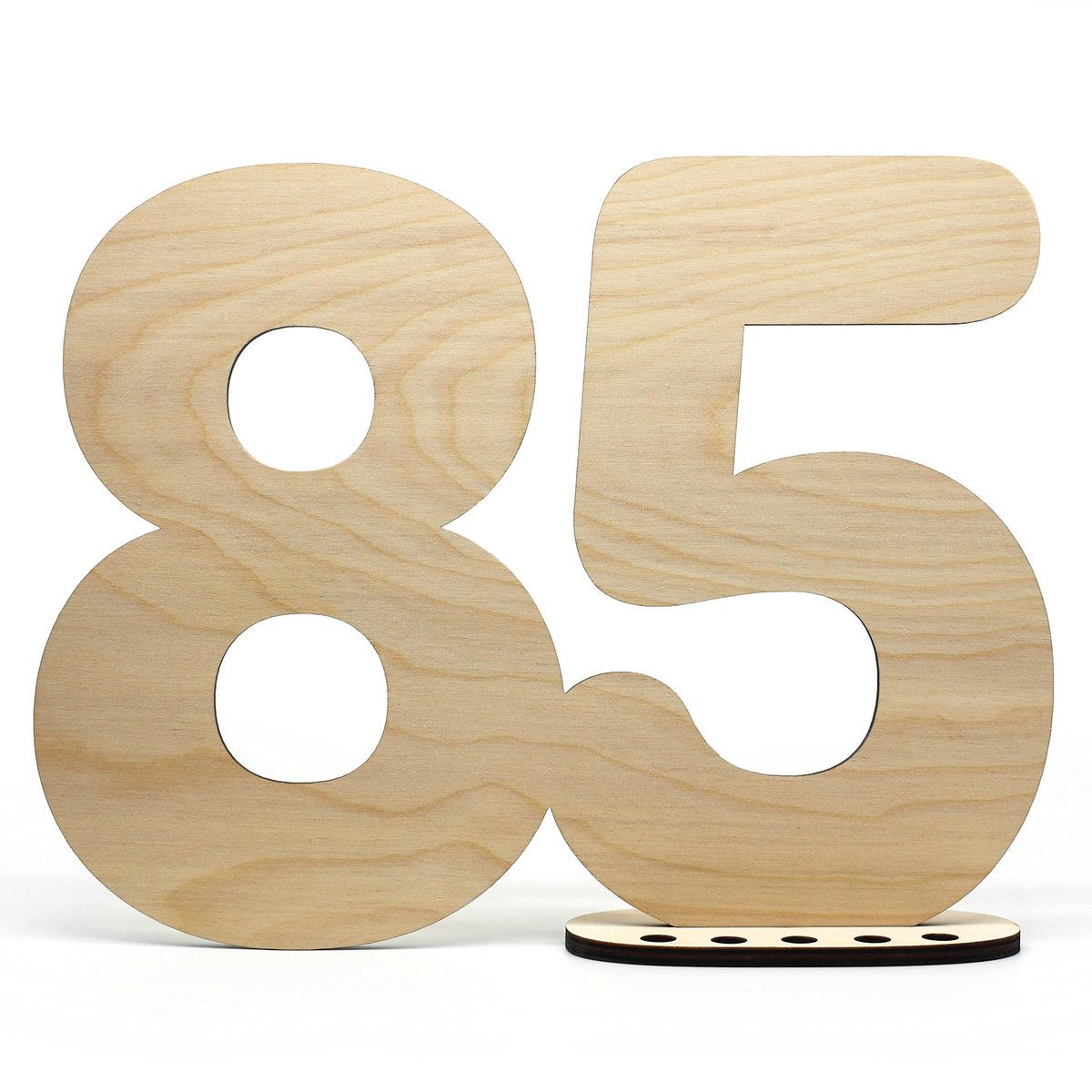 Dailygoods Houten Gastboek Decoratie Cijfer 85 voor Verjaardag, Jubileum of Bruiloft