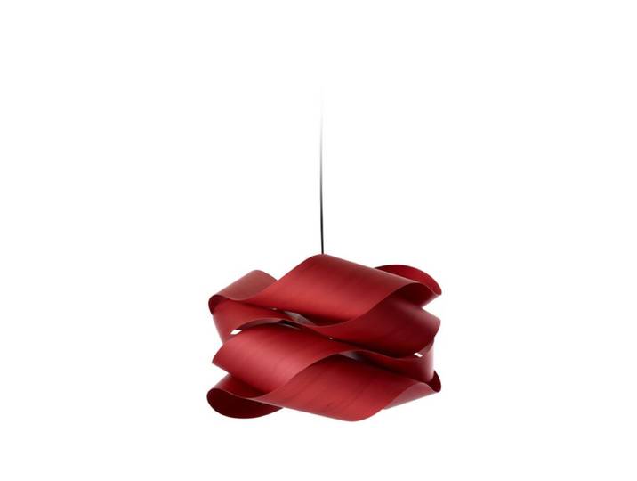 LZF Pendelleuchte Link - Red (Rot) , Schwarz matt , Large Natur,