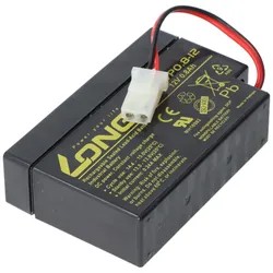Kung Long WP0.8-12 Blei-Vlies-Akku, 12Volt, 0,8Ah mit AMP Stecker