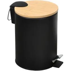 Kesper Kosmetikeimer Bambus schwarz 3l
