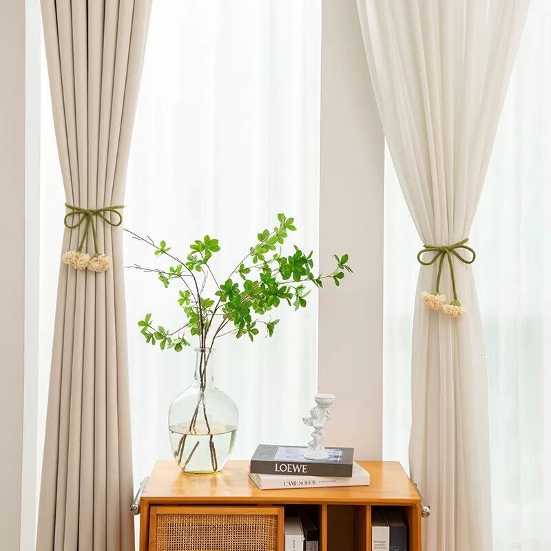 INF 2er-Set Kreative Wohnzimmer-Blumen-Raffhalter ohne Bohren Violett