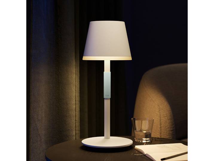 Lampe à poser LED Hue Go, blanche, RGBW - Philips Hue - Salon / séjour - Moderne - Métal - Avec abat-jour