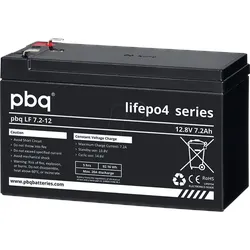 PBQ LF7,2-12 - Lithium-Akku, LiFePO4, 12,8 V, 7,2 Ah