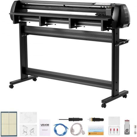 VEVOR vinylsnijmachine met LED-display en Signmaster-software, zwart