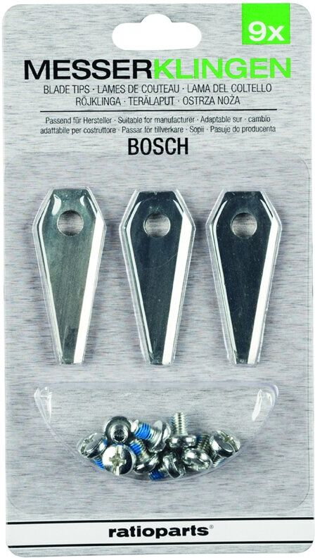 Ratioparts Ersatzmesser und Schraube für Bosch Mähroboter