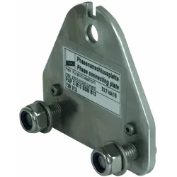 Dehn 728312 Phasenanschlussplatte 2-polig m. B 13mm u. 2 Schrauben M12 m. Muttern PAP 2 M12 SSM B13 PAP2M12SSMB13