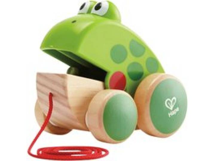 Nachziehspielzeug Frosch Fridolin