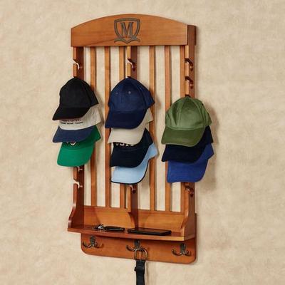 Touch of Class Deluxe Vertical Cap Rack Windsor Oak 24 Cap, 24 Cap, Windsor Oak