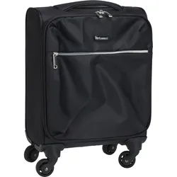 Kompakter Handgepäck-Trolley Koffer (20L, 32x45x18 cm): Leichter, schwarzer Kabinenkoffer. Praktischer & robuster Reisebegleiter