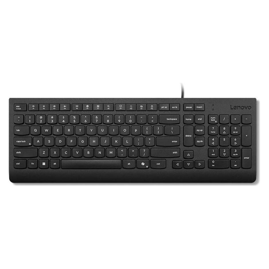 Lenovo Essential Wired Keyboard Black - German 129 (DE, Kabelgebunden) (4Y41R64647)