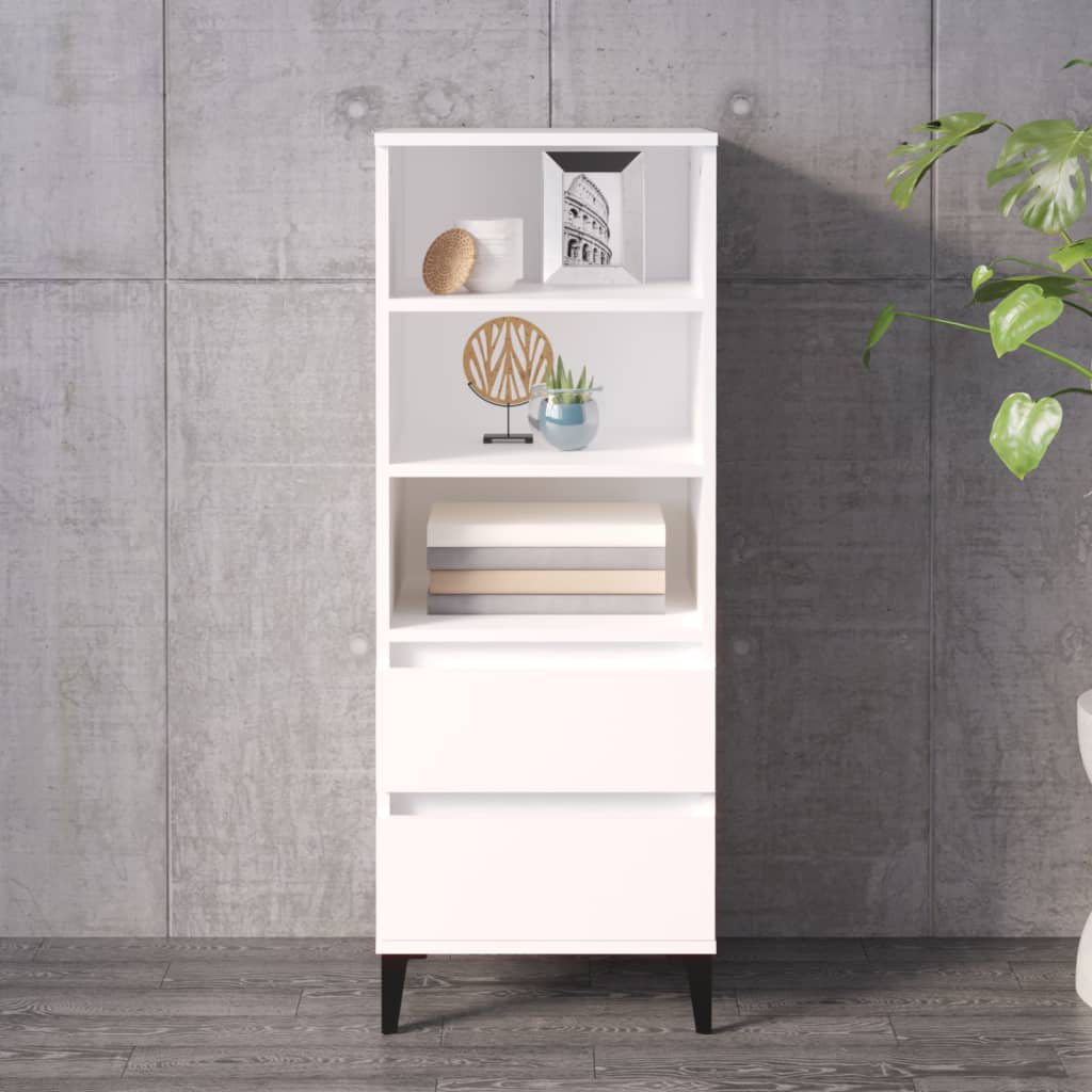 17 Stories Kihana 40cm Sideboard White/Black 110cm H X 40cm W X 36cm D
