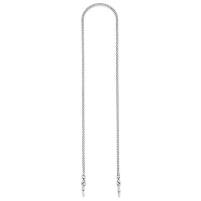Brillenkette BRUNO BANANI "Schmuck Geschenk - Perfekt zu Brille und Sonnenbrille", silber (silberfarben), Tragebänder, DamenL:75cm, Aluminium, Messing, Silikon, als Maskenkette tragbar, L:75cm