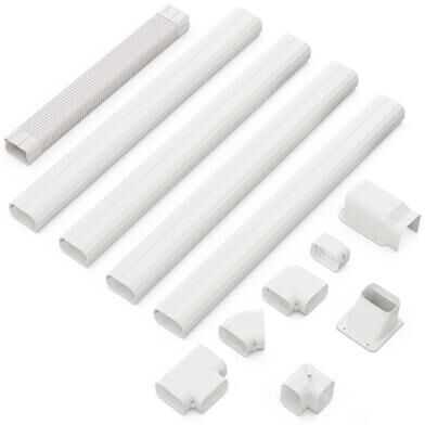 Costway 4 Inches W Mini Decorative PVC Slim Line Cover Kit-16.5ft