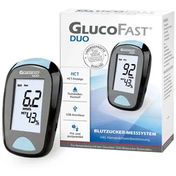 GlucoFast DUO Blutzuckermesssystem (mg/dl) + 10 Teststeifen 1 St