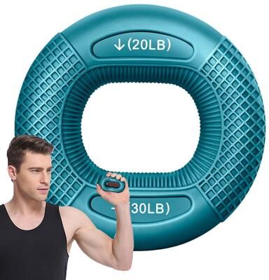 Youfap Market Silicone Finger Gripper Ring, Hand Strengthener For Fitness, Exercise & Carpal Tunnel Relief blue
